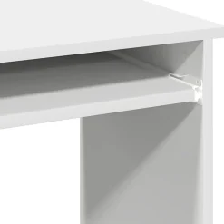 Bureau avec étagères blanc 84x40x78 cm bois d'ingénierie vidaXL