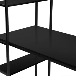 Bureau bibliothèque DELSON noir design industriel