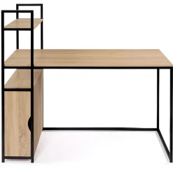 Bureau bibliothèque XXL avec placard DETROIT design industriel