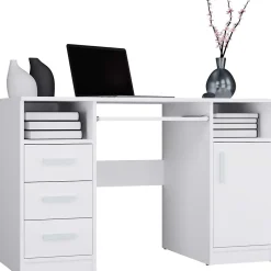 Bureau, blanc, 120 x 75 x 60 cm