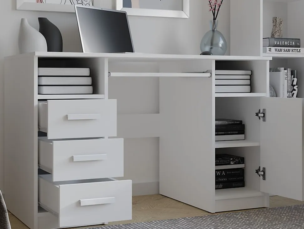 Bureau, blanc, 120 x 75 x 60 cm