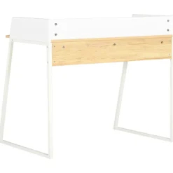 Bureau Blanc et chêne 90x60x88 cm vidaXL