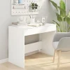 Bureau Blanc 101x50x76,5 cm Aggloméré vidaXL