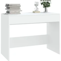 Bureau Blanc 101x50x76,5 cm Aggloméré vidaXL