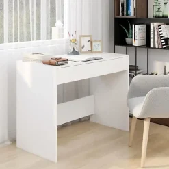 Bureau Blanc 101x50x76,5 cm Aggloméré vidaXL