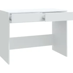 Bureau Blanc 101x50x76,5 cm Aggloméré vidaXL