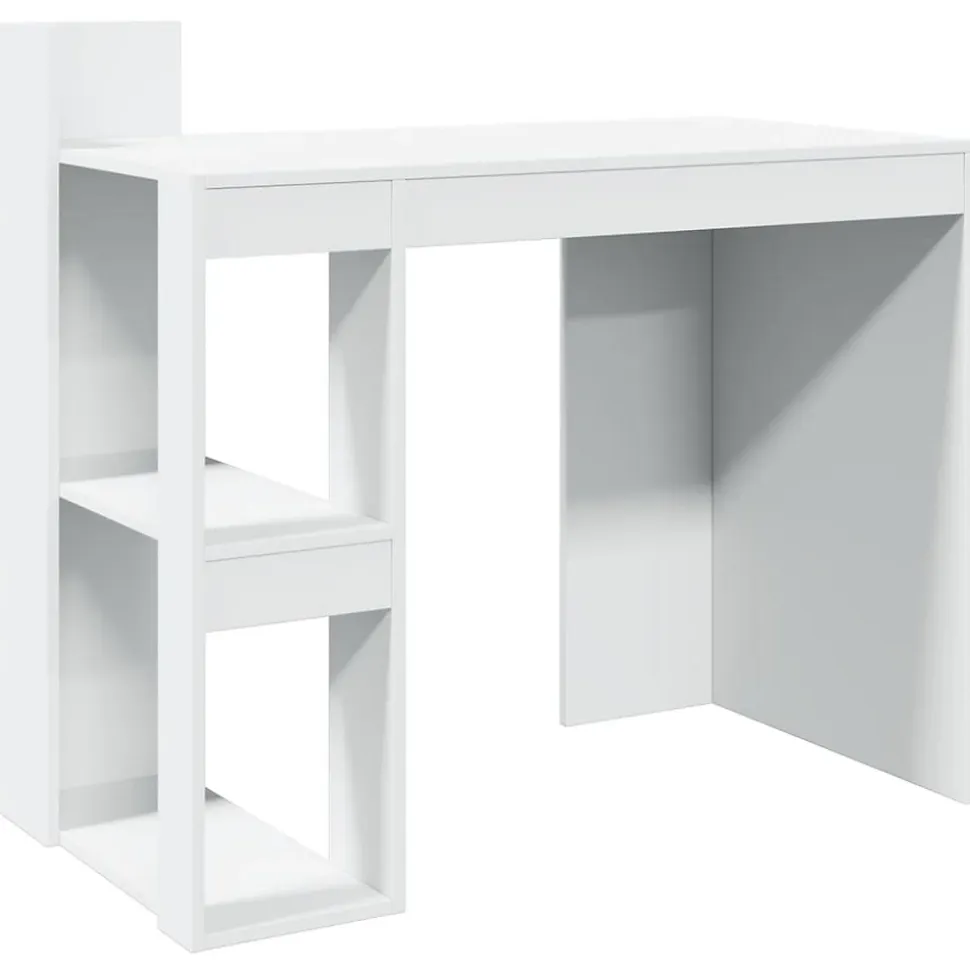 Bureau blanc 103,5x56,5x94 cm bois d'ingénierie vidaXL