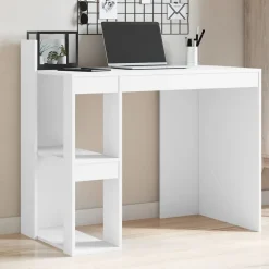 Bureau blanc 103,5x56,5x94 cm bois d'ingénierie vidaXL