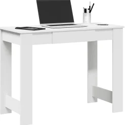 Bureau blanc 100x45x75 cm bois d'ingénierie vidaXL