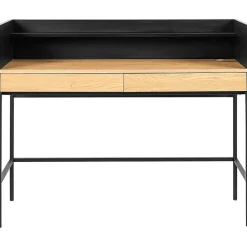 Bureau bois et noir 2 tiroirs ARTHUR - HAPPY GARDEN