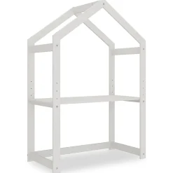 Bureau cabane enfant réglable LIA Montessori en bois massif - Blanc