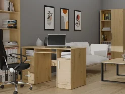 Bureau, chêne Artisan, 120 x 75 x 60 cm