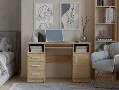 Bureau, chêne Artisan, 120 x 75 x 60 cm