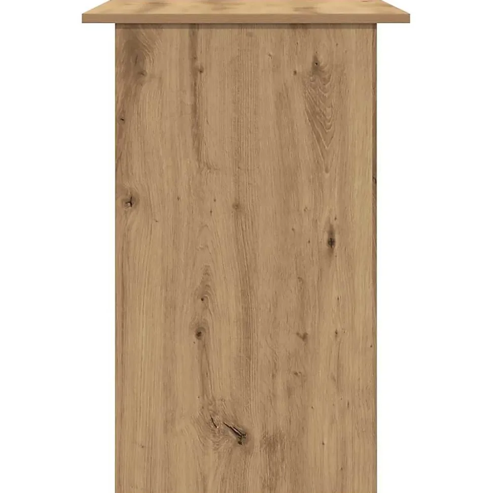 Bureau chêne artisanal 90x50x74 cm bois d'ingénierie vidaXL