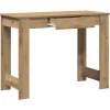 Bureau chêne artisanal 100x45x75 cm bois d'ingénierie vidaXL