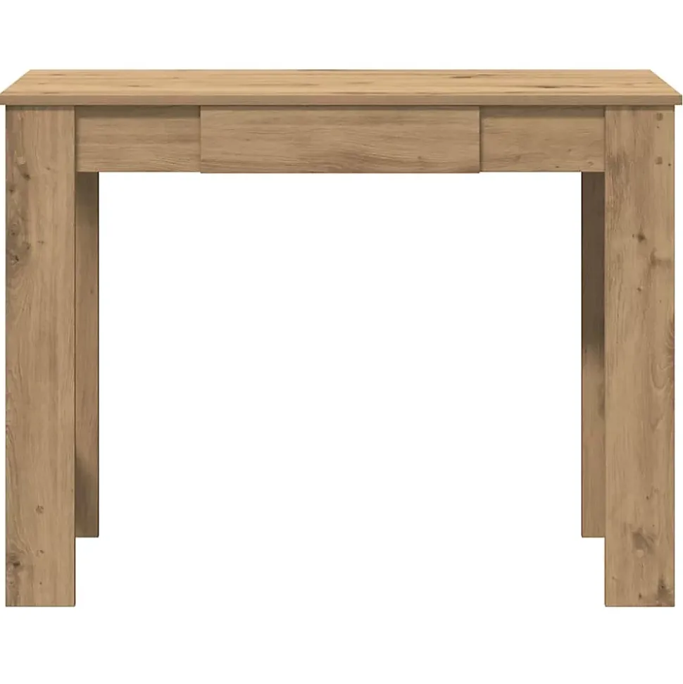Bureau chêne artisanal 100x45x75 cm bois d'ingénierie vidaXL