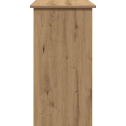 Bureau chêne artisanal 80x40x75 cm bois d'ingénierie vidaXL