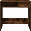 Bureau chêne fumé 80x40x75 cm bois d'ingénierie vidaXL
