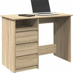 Bureau chêne sonoma 102x50x75 cm bois d'ingénierie vidaXL