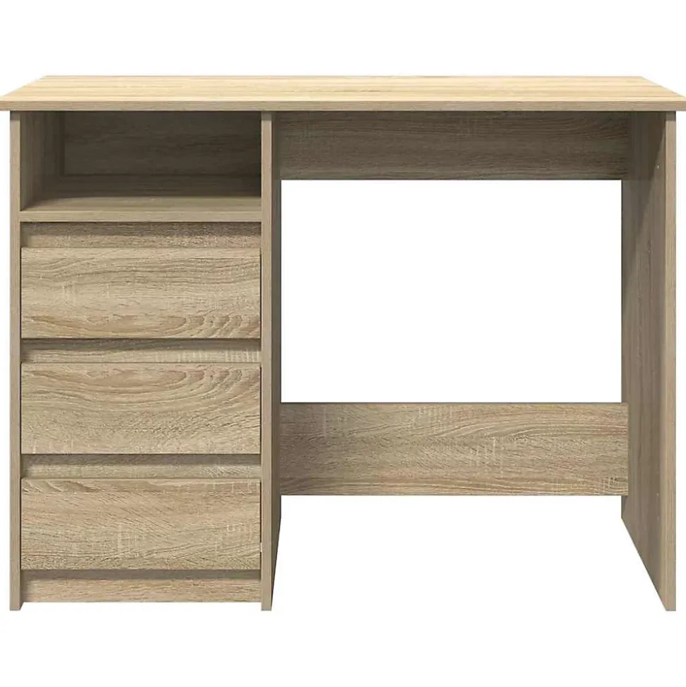 Bureau chêne sonoma 102x50x75 cm bois d'ingénierie vidaXL