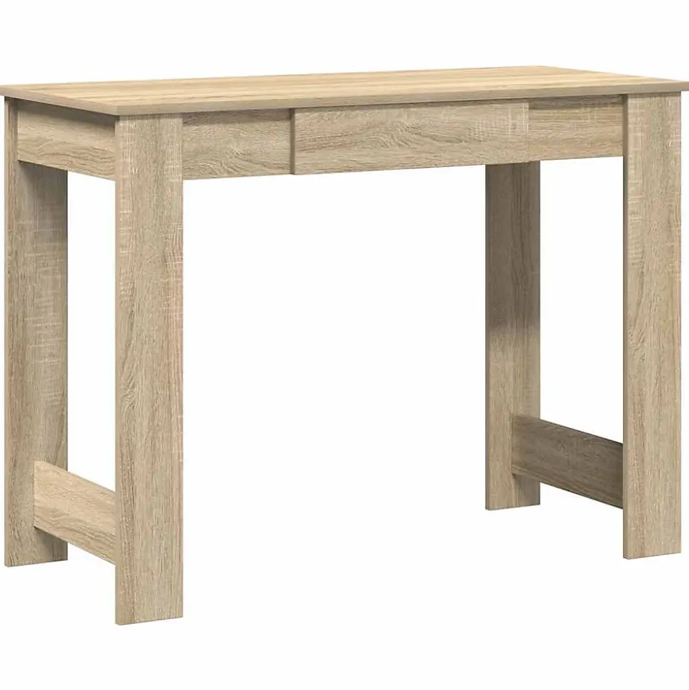 Bureau chêne sonoma 100x45x75 cm bois d'ingénierie vidaXL