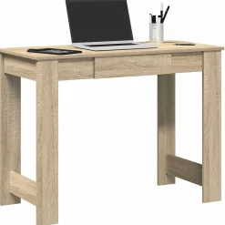 Bureau chêne sonoma 100x45x75 cm bois d'ingénierie vidaXL