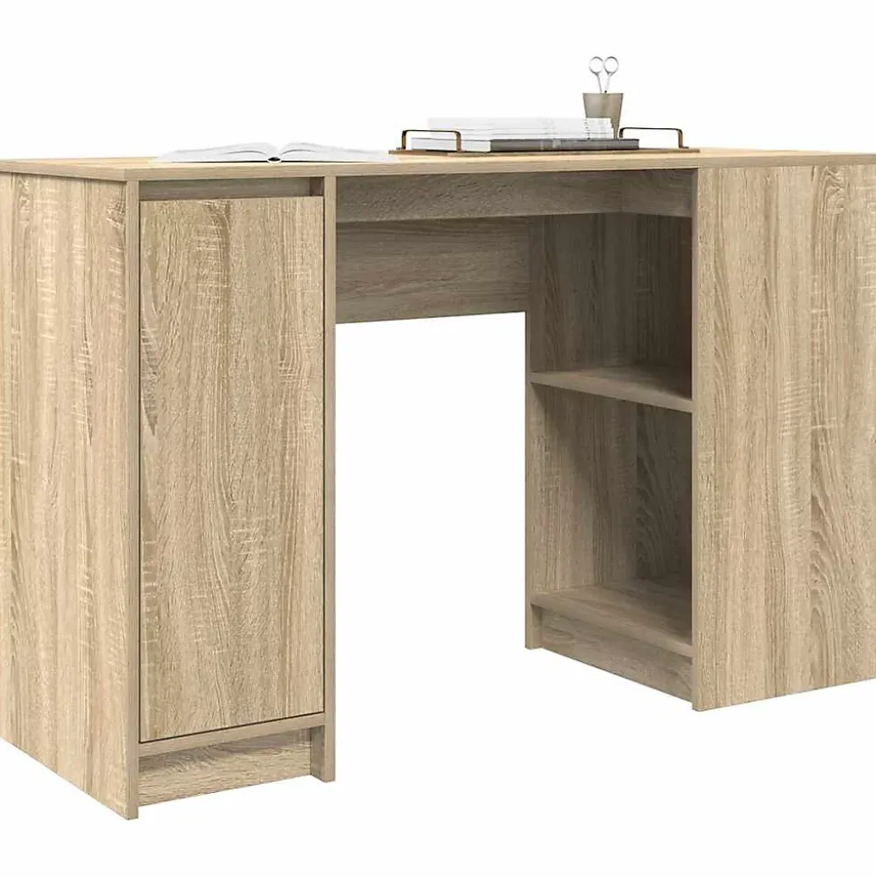 Bureau chêne sonoma 120x42x76 cm bois d'ingénierie vidaXL