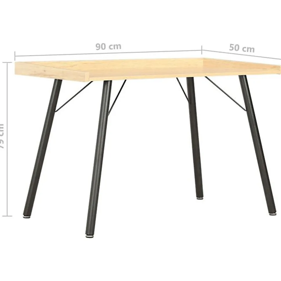 Bureau Chêne 90x50x79 cm vidaXL