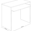 Bureau coloris Blanc Artic - 79 x 90 x 54 cm
