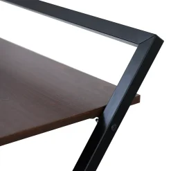 Bureau compact en effet bois noir pliable Teamson Home