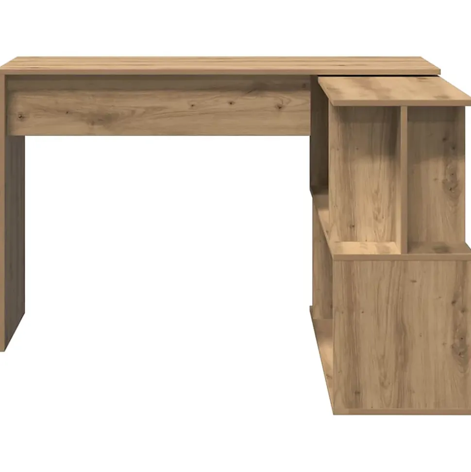 Bureau d'angle chêne artisanal 200,5x50x76 cm bois d'ingénierie vidaXL