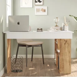 Bureau d'angle design avec étagères - TYO