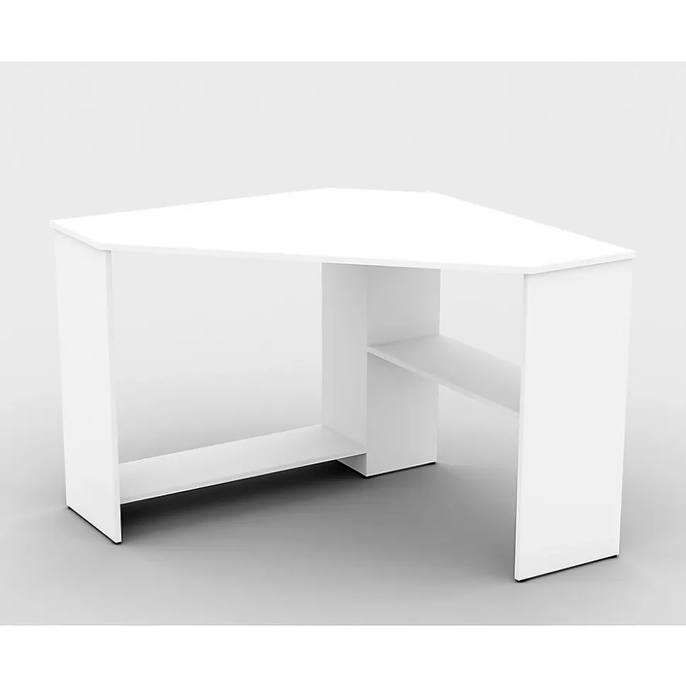 Bureau dangle KARO coloris blanc, 80 x 73 x 80 cm