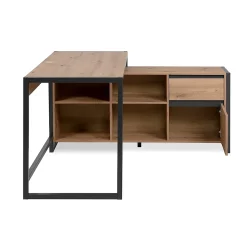 Bureau d'Angle Modulable Décor Chêne L139 cm - Prague