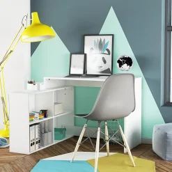 Bureau d'Angle Réversible 4 Cases L111,9 cm - Corner