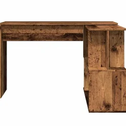 Bureau d'angle vieux bois 200,5x50x76 cm bois d'ingénierie vidaXL