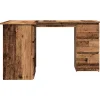 Bureau d'angle vieux bois 145x100x76 cm bois d'ingénierie vidaXL