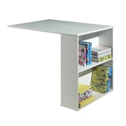 Bureau de Lit Enfant Surélevé "Pino" 94cm Blanc