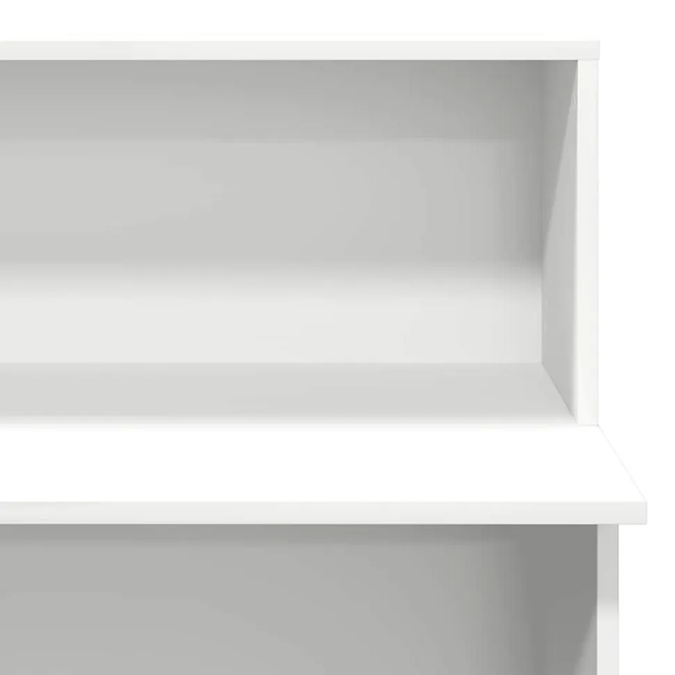 Bureau de réception Blanc 100x50x103,5 cm Bois d'ingénierie vidaXL