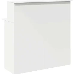 Bureau de réception Blanc 100x50x103,5 cm Bois d'ingénierie vidaXL