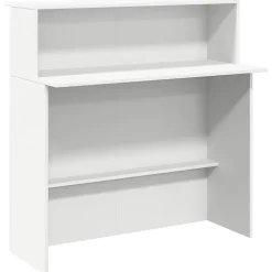 Bureau de réception Blanc 100x50x103,5 cm Bois d'ingénierie vidaXL