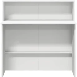 Bureau de réception Blanc 100x50x103,5 cm Bois d'ingénierie vidaXL