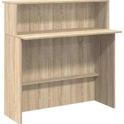 Bureau de réception Chêne Sonoma 100x50x103,5 cm Bois d'ingénierie vidaXL