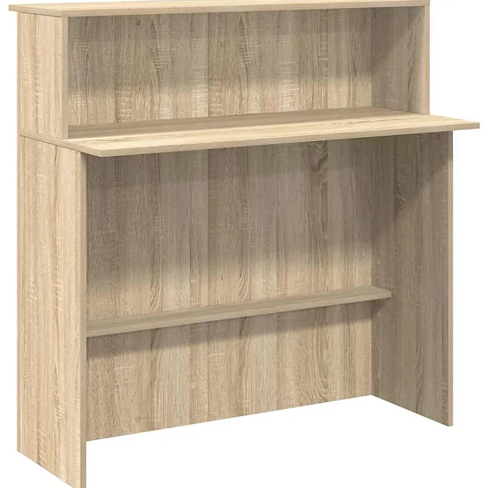 Bureau de réception Chêne Sonoma 100x50x103,5 cm Bois d'ingénierie vidaXL