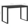 Bureau d'ordinateur Noir 110x60x73 cm vidaXL