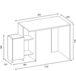 Bureau ECEM - 113,2 x 55 x 73,8 cm
