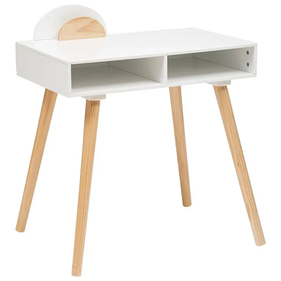 Bureau en bois L87cm blanc - Atmosphera
