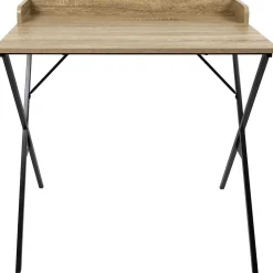 Bureau en mdf et métal Loka - Marron