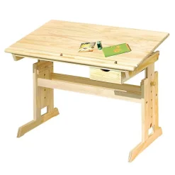 Bureau Enfant Inclinable "School" 109cm Naturel