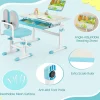 Bureau Enfants Charge 80KG Table Réglable en Hauteur
